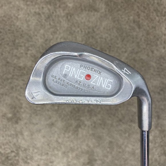 Ping Zing 4 Iron Red Dot -Precision Rifle 5.5 Stiff Steel Shaft- 1° Flat Mens RH - Picture 2 of 14